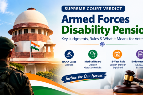 Armed Forces Disability Pension: Supreme Court Landmark Verdict