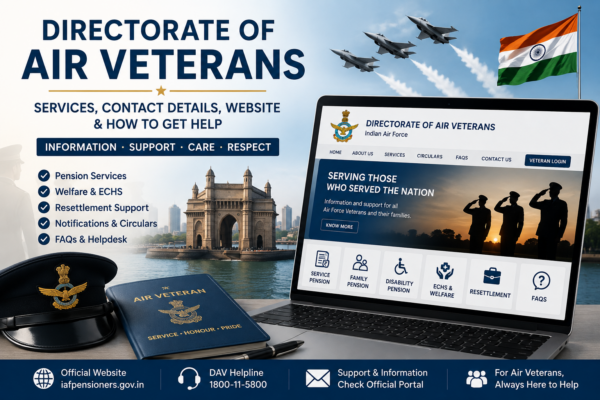 Directorate of Air Veterans: Services, Contact Details, Website & How to Get Help