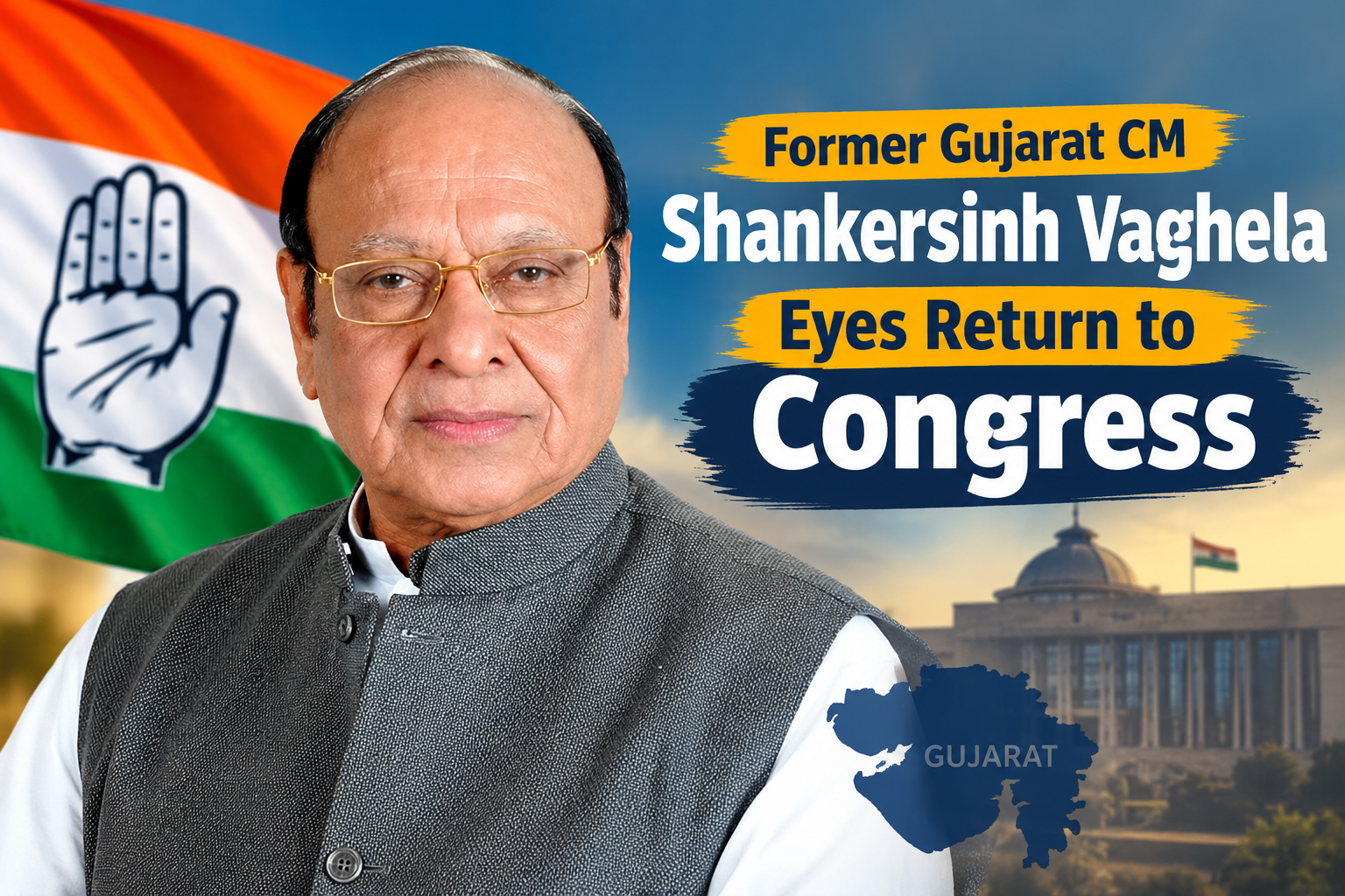 Shankersinh Vaghela to Rejoin Congress: What the Former Gujarat CM’s Return Means